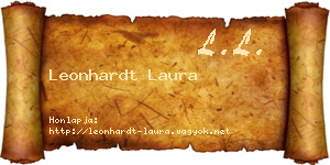 Leonhardt Laura névjegykártya
